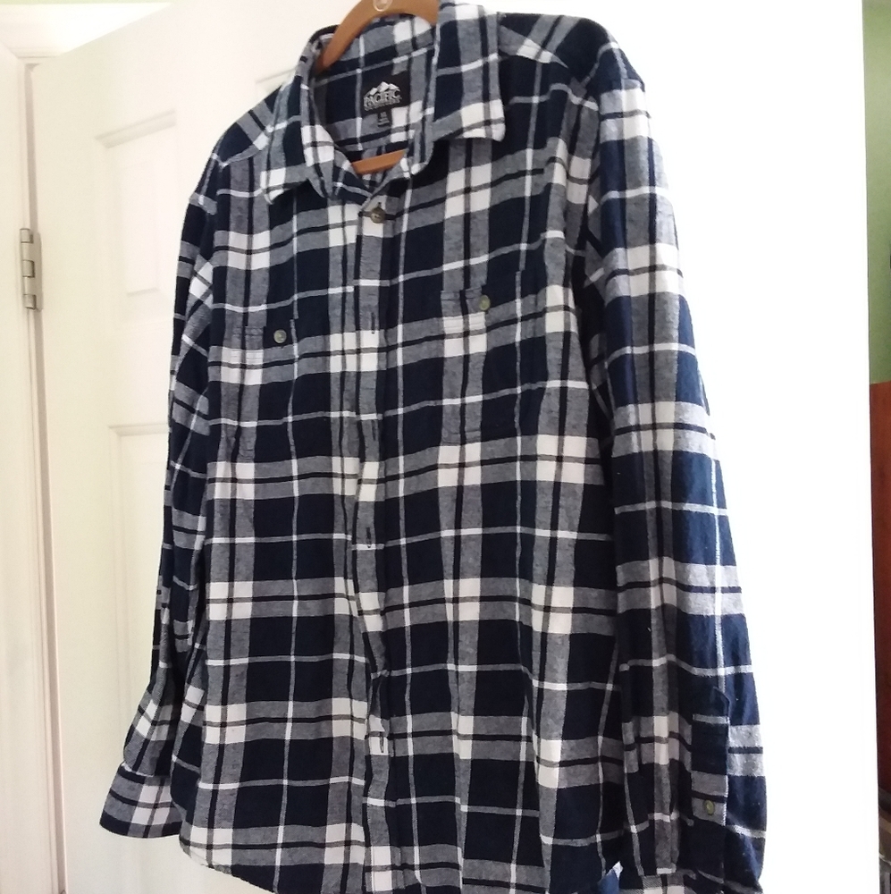 Blue Plaid Flannel shirt